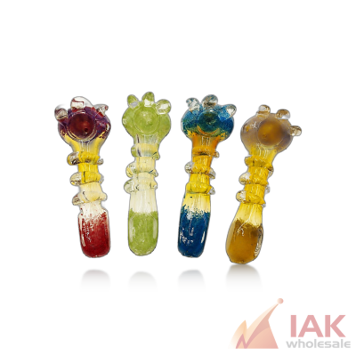 5in R4 Art Swirl Frit & Fumed Work Hand Pipe Hshan0006