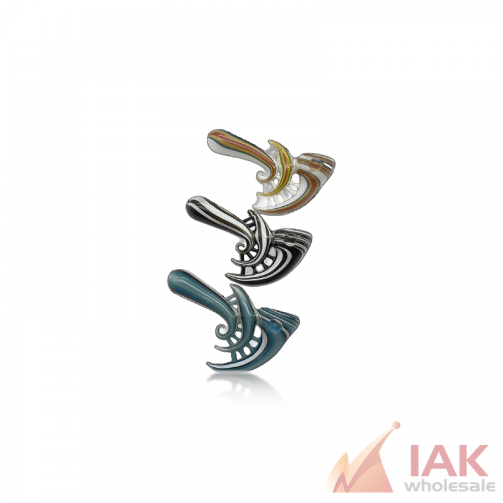 4IN Wavy Heady Spoon Hand Pipe FTHAN0659
