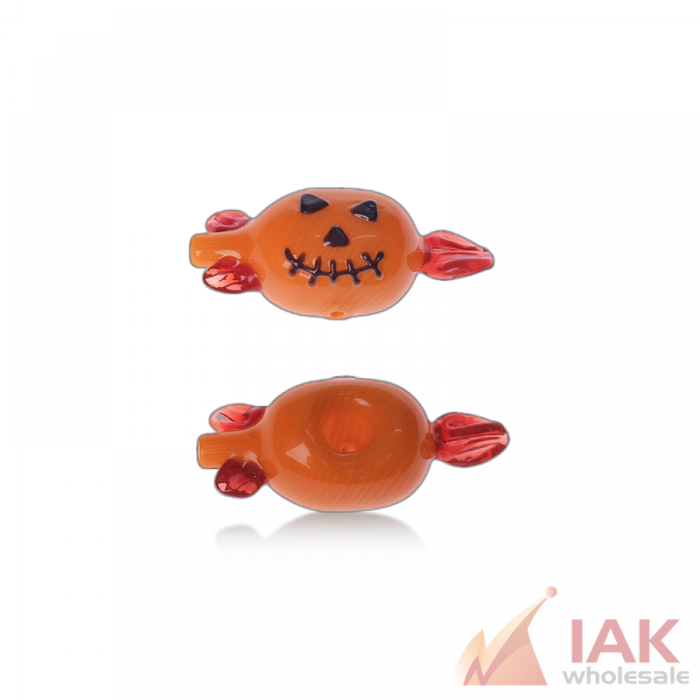 3IN Pumpkin Candy Hand Pipe FTHAN0789