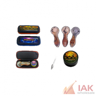 Halloween Decal Spoon Hand Pipe Box Set
