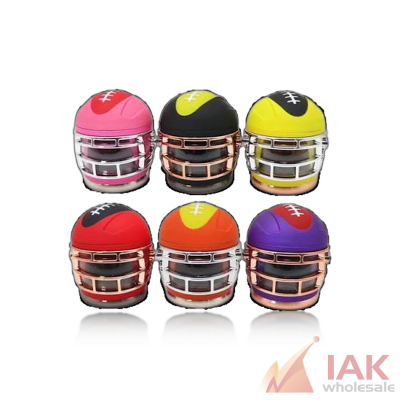 Click It Football Helmet 4PC Grinder Assorted Color Mg-076 6CT