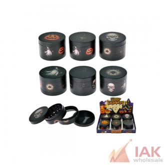 2.1in Halloween Uv Print 4pc Grinder 6ct