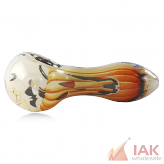 4in Halloween Decal Spoon Hand Pipe