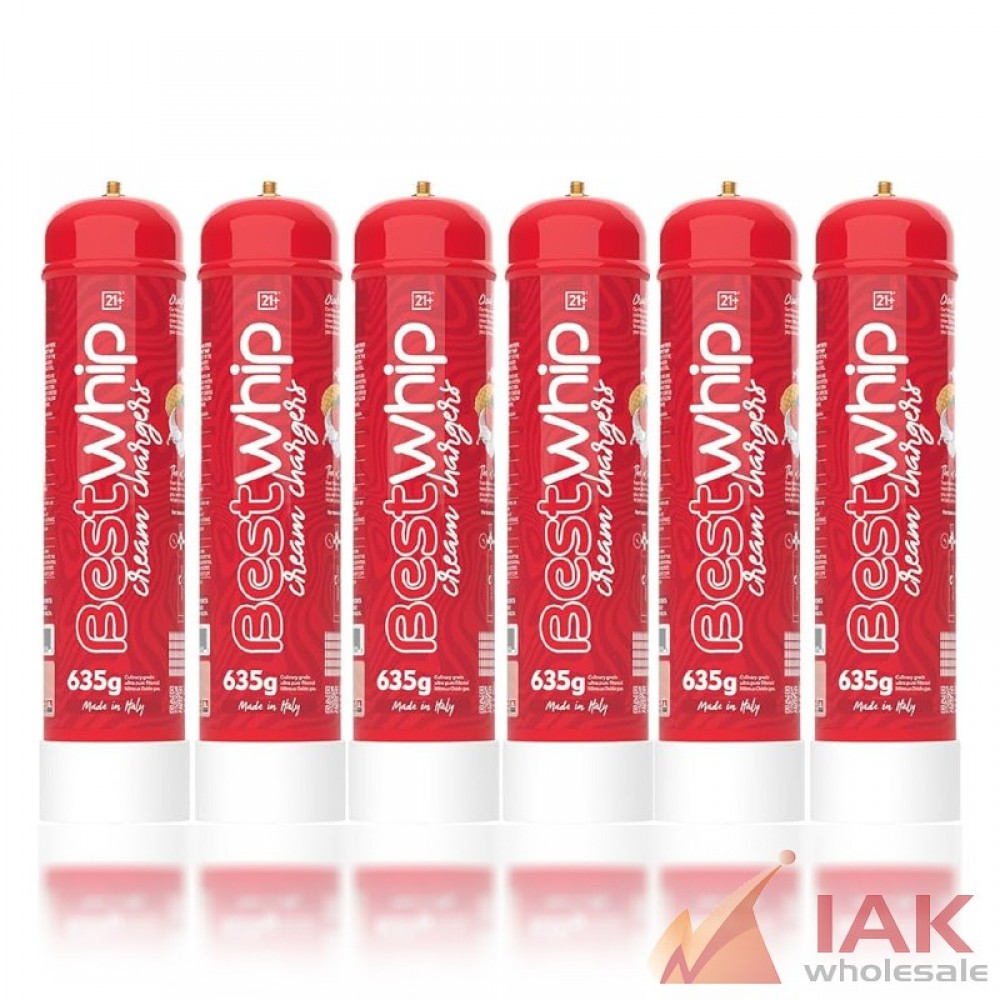 Best Whip 635g Food Grade Nitrous Cylinder – 6 Pack