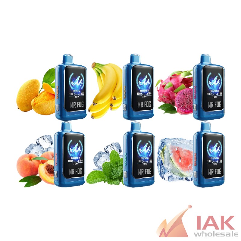 MR FOG Nova Blue Razz Steezy 36K Disposable Vape 100ML 5CT Display