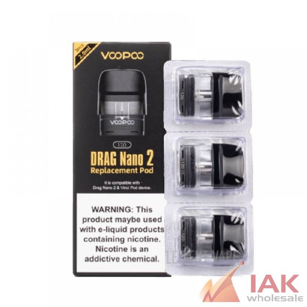 *VOOPOO - DRAG NANO 2 & VINCI Q REPLACEMENT POD 3PK* 1.2OHM