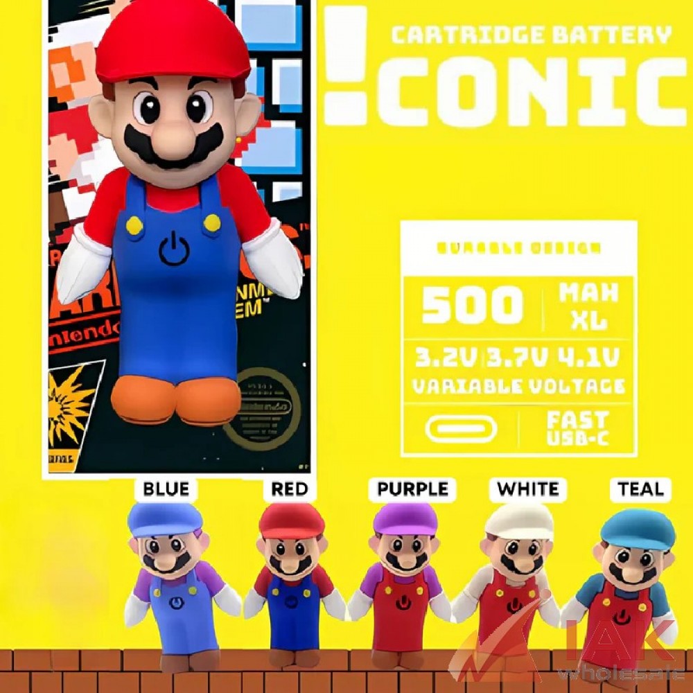 Iconic Plumber Man 480mAh 510 Battery