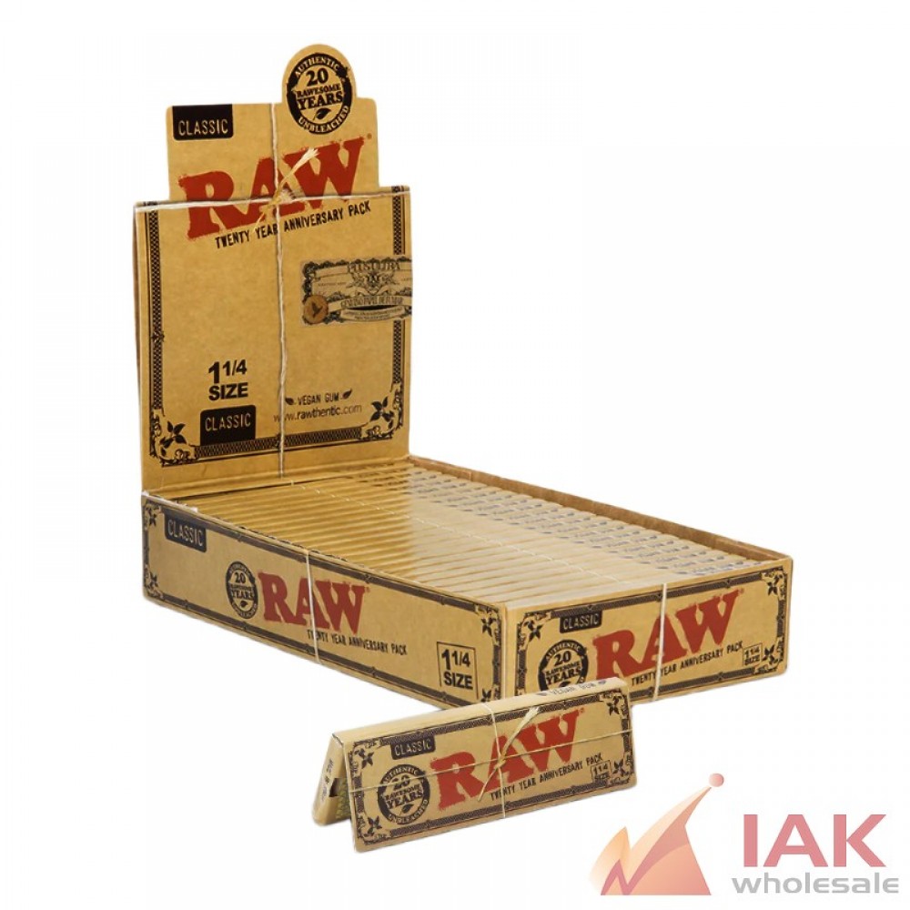 *RAW - CLASSIC 1 1/4 PAPERS 24CT* 20TH ANNIVERSARY
