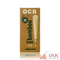 *OCB - BAMBOO CONE UNBLEACHED 1 1/4 50CT*