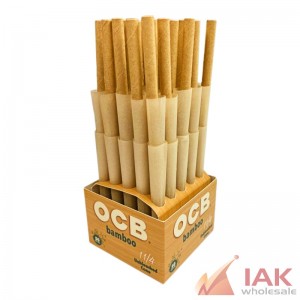 *OCB - BAMBOO CONE UNBLEACHED 1 1/4 50CT*