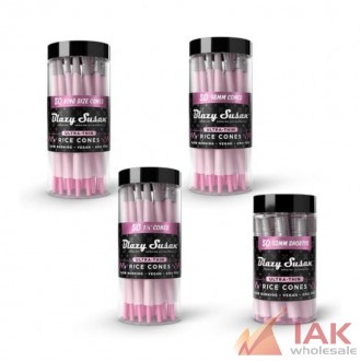 *blazy Susan - Ultra Thin Rice Cone 50ct Jar*
