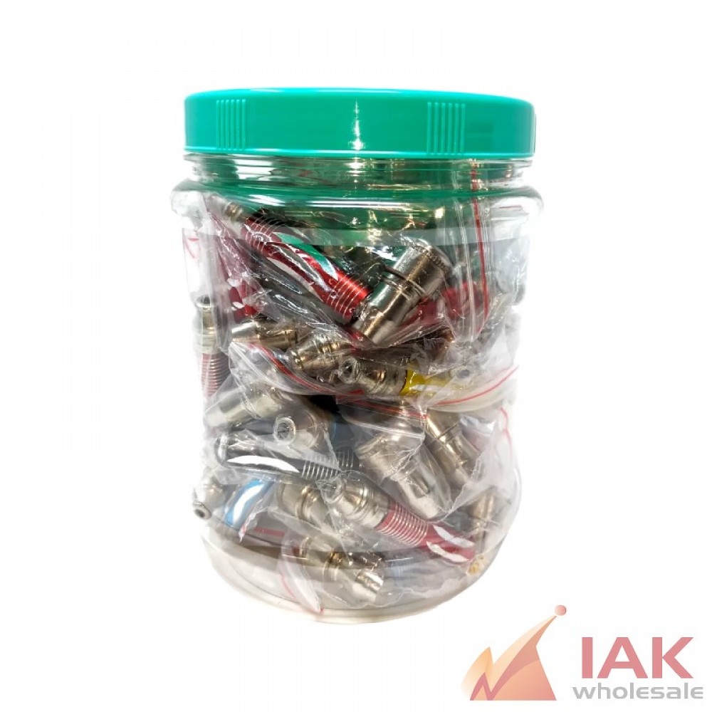 *ASSORTED DESIGN METAL PIPE (JARMP40) 40CT*