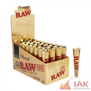 *RAW - ETHEREAL CONES 1 1/4 6PK 32CT*