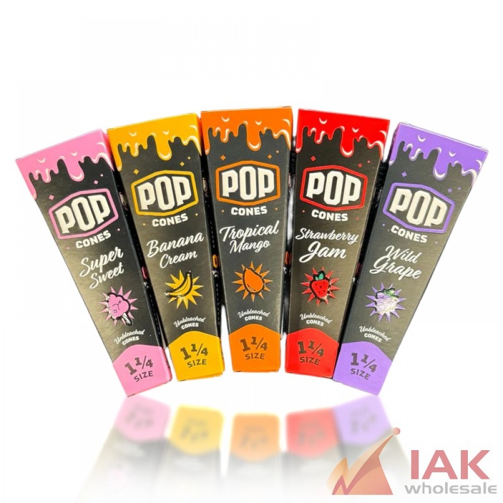 *POP CONES - 1 1/4 UNBLEACHED CONE 6PK 25CT*