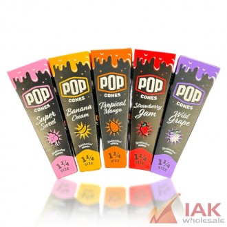 *pop Cones - 1 1/4 Unbleached Cone 6pk 25ct*