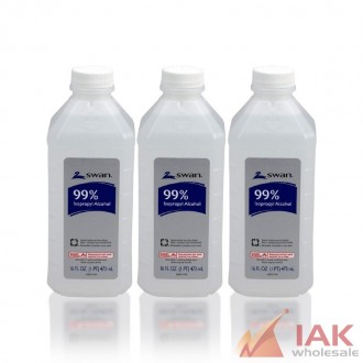 Swan 99% Isopropyl Alcohol 16 Oz – 12 Pack