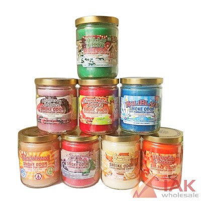 *SMOKE ODOR 13OZ CANDLE HOLIDAY MIX 12CT*