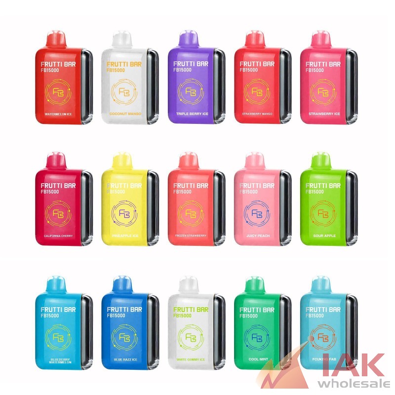 Frutti Bar 15K Disposable Vape 65ML 5CT Display – Rechargeable High-Capacity Vape