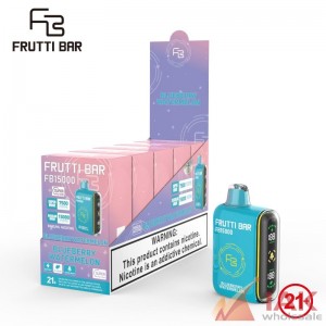 Frutti Bar 15K Disposable Vape 65ML 5CT Display – Rechargeable High-Capacity Vape