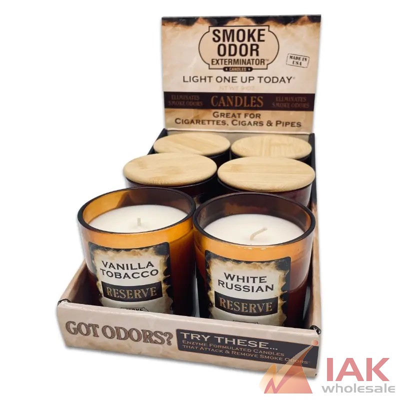 *SMOKE ODOR 9OZ RESERVE CANDLE MIX 12CT* 