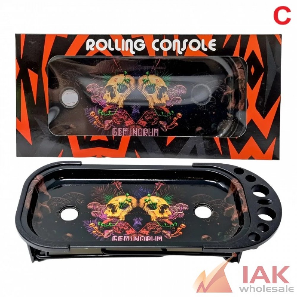 *MEDIUM METAL ROLLING TRAY SMOKING GIFT (RT100)*