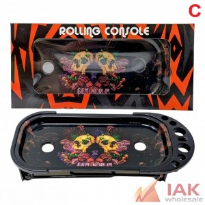 *MEDIUM METAL ROLLING TRAY SMOKING GIFT (RT100)*