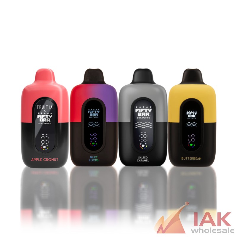 Fifty Bar 20K Disposable Vape 80ML 5CT Display – Premium Rechargeable Disposable