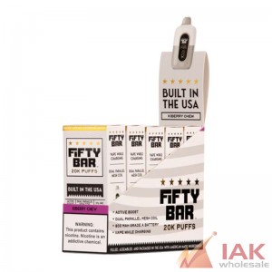 Fifty Bar 20K Disposable Vape 80ML 5CT Display – Premium Rechargeable Disposable