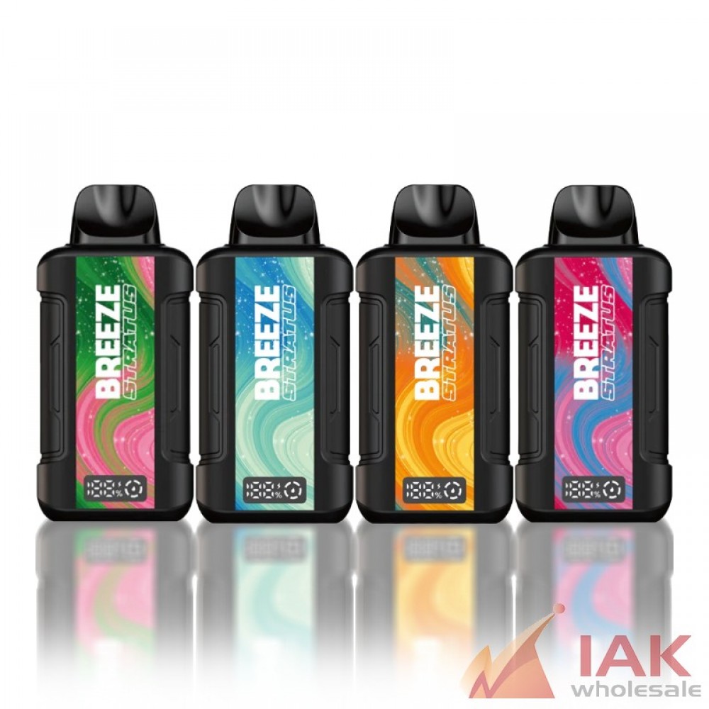 Breeze Stratus 15K Zero Nicotine Disposable Vape 100ML 5CT Display