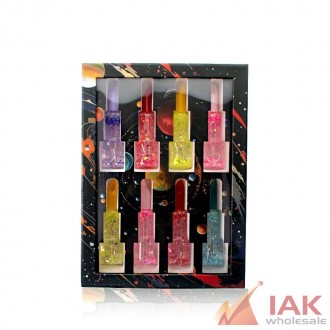 *5" Glass Lipstick Shape Freezable Handpipes 8ct*