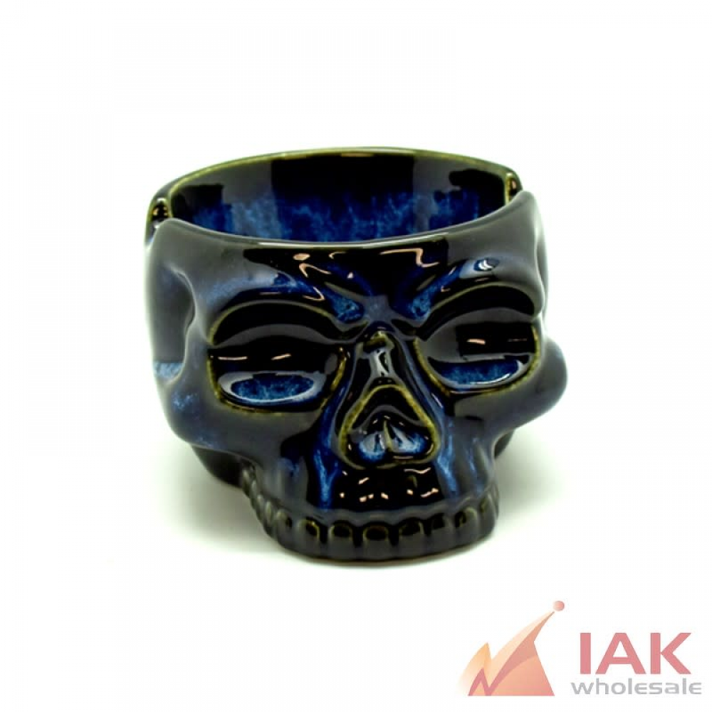 *BIG BLUE GLAZE BOWL/ASHTRAY* 3323