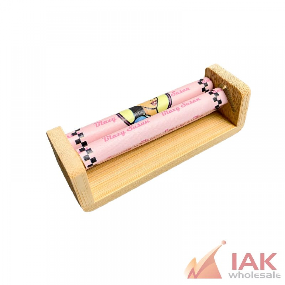 *BLAZY SUSAN - 78MM BAMBOO ROLLING MACHINE 12CT*