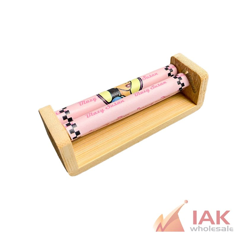 *BLAZY SUSAN - 78MM BAMBOO ROLLING MACHINE 12CT*
