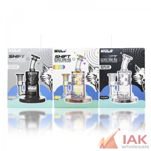 Wulf Glass 14MM Dab Rig w/ Banger – Alpha, Revo, Shift, Torq, Atom & Tyde Styles