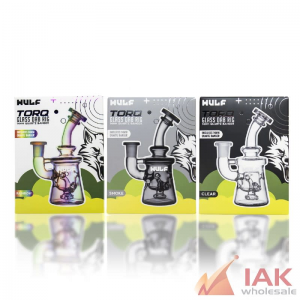 Wulf Glass 14MM Dab Rig w/ Banger – Alpha, Revo, Shift, Torq, Atom & Tyde Styles