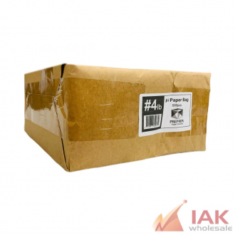 Premier Plastic Brown Paper Bag 4 Lb 500 Count