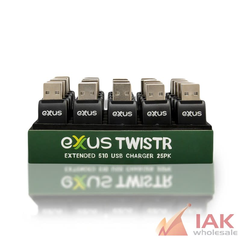 *EXXUS - TWISTR 510 USB CHARGER 25CT*