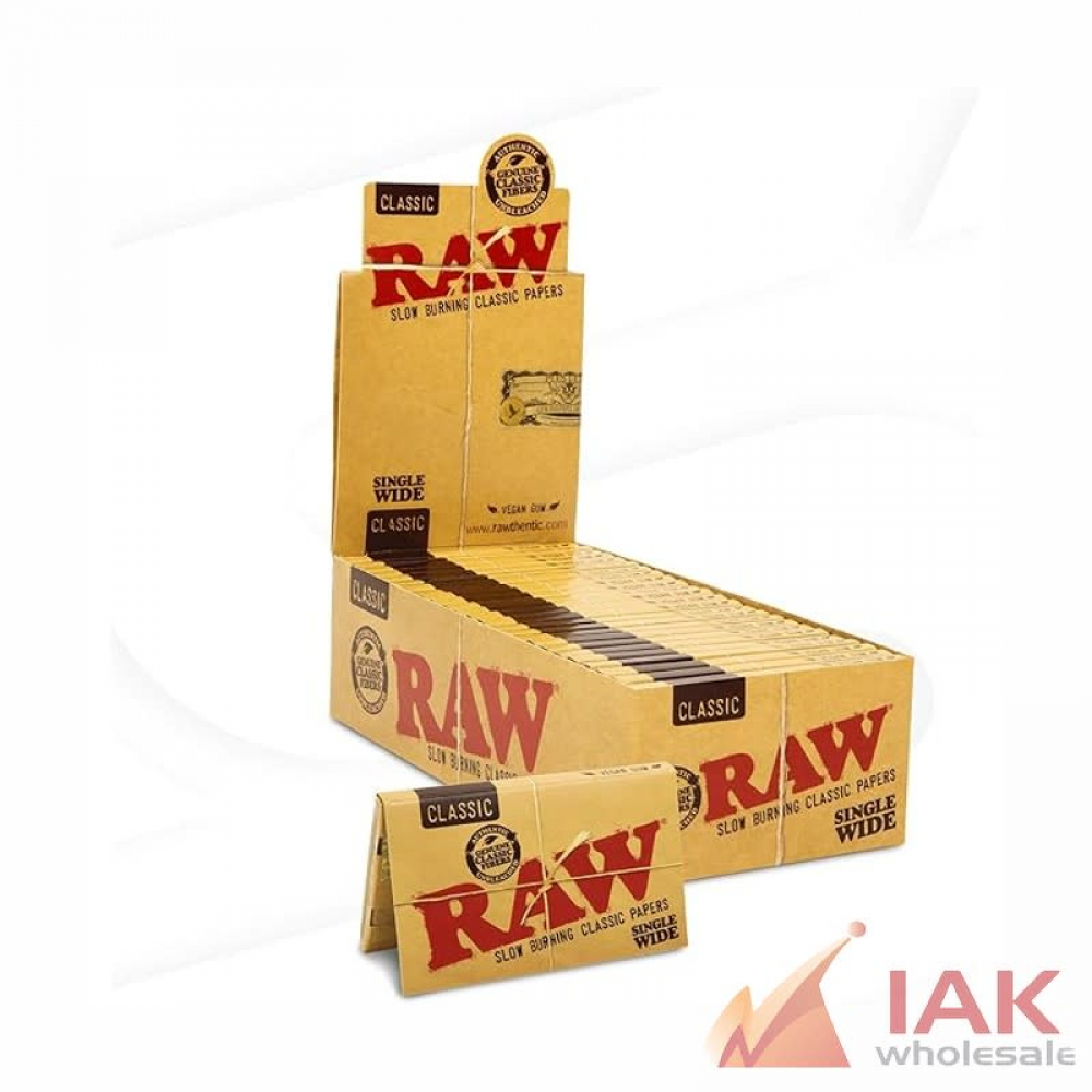 *RAW - CLASSIC SINGLE WIDE PAPERS 25CT*