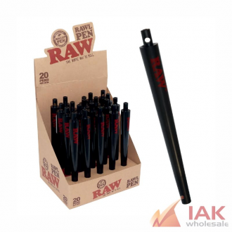 Raw Rawl Black Pen 20 Count
