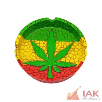 *multi Colored Leaf Ashtray* 2268