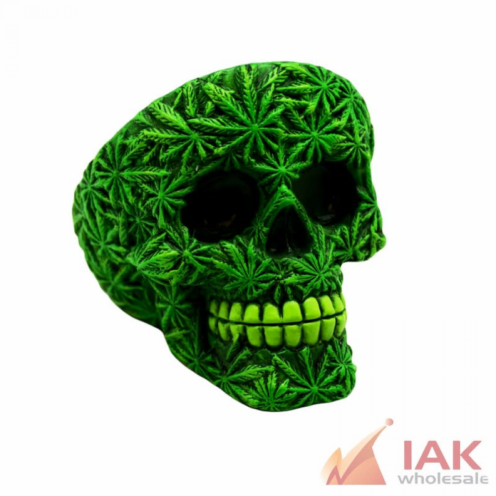 *TALL LEAF SKULL ASHRAY* 3030