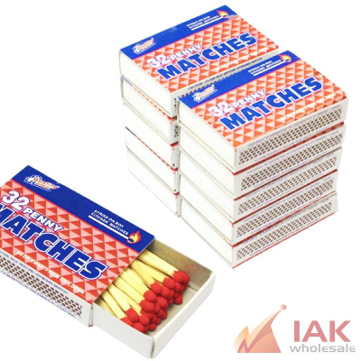 *EZ FLAMES WOODEN MATCHES 32CT 10PK*