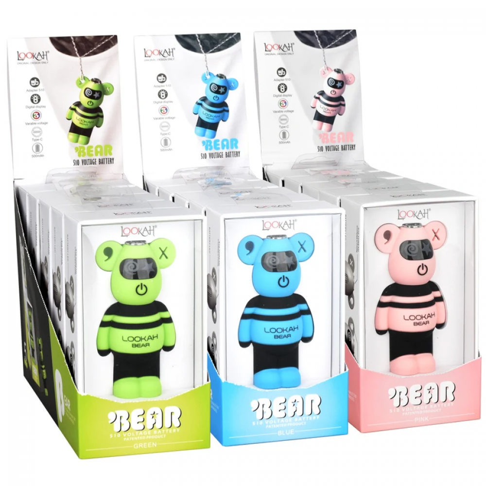 Lookah Bear 510 Battery 5CT Display – Cute Variable Voltage Cartridge Device