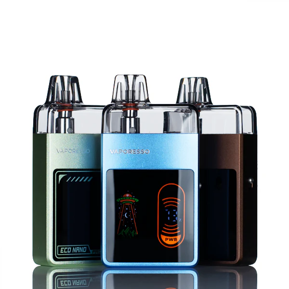Vaporesso Eco Nano Pro Kit – 30W Adjustable Refillable Pod System with Display