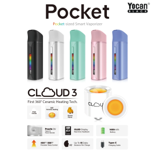 Yocan Pocket Vaporizer Kit – Portable Concentrate Vaporizer with Variable Voltage