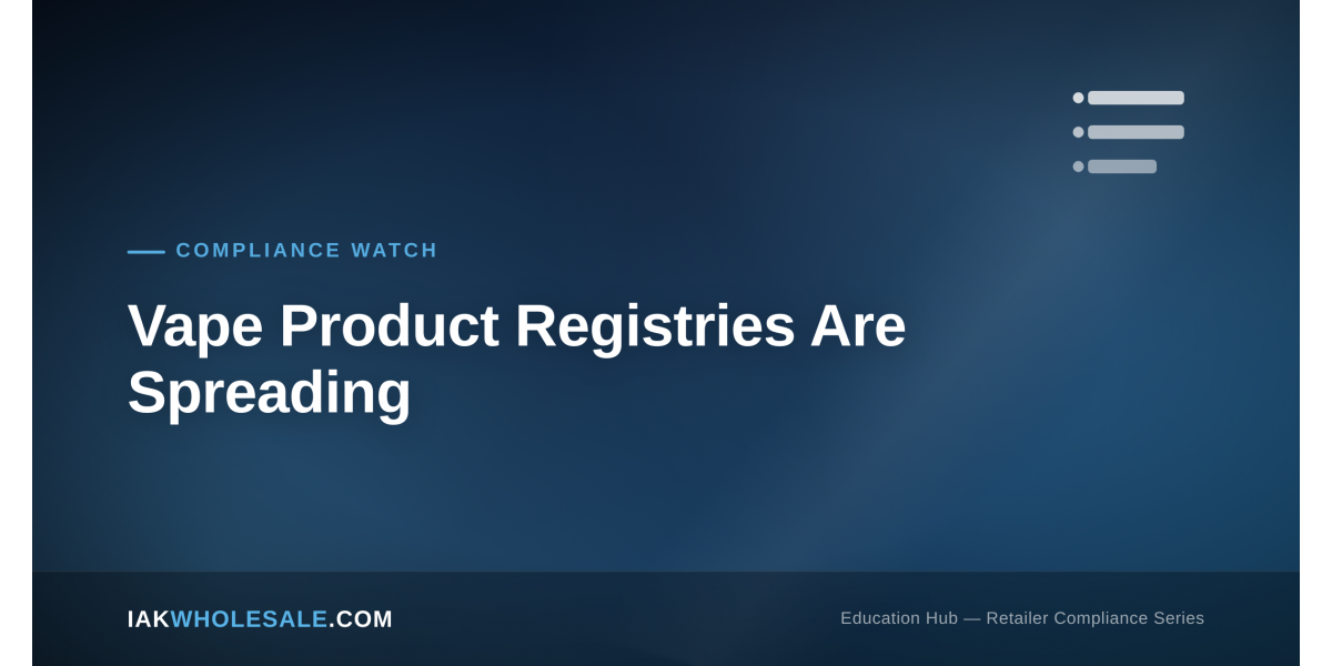Vape Product Registries Are Spreading: How Retailers Can Avoid Stocking Banned Inventory