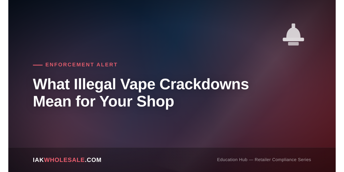 What Illegal Vape Crackdowns Mean for Smoke Shops and Wholesalers