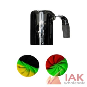 *GLASS HOUSE - RECLAIM KIT WITH DUAL PURPOSE SILICONE SPINNER CAP 90 DEGREE 14MM (GHR-2.0-90-14)*
