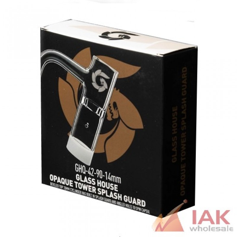 *GLASS HOUSE - OPAQUE TOWER SPLASH GUARD BANGER KIT 45 DEGREE 14MM (GHQ-42-45-14)*