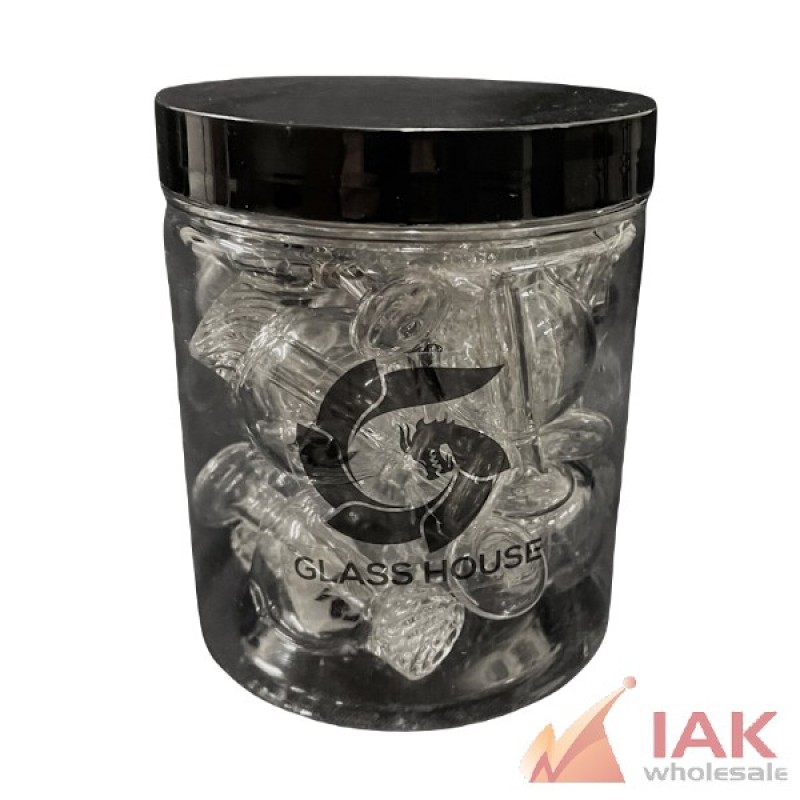 *GLASS HOUSE - TURBINE BUBBLE CARB CAP (CCG-049) 12CT*